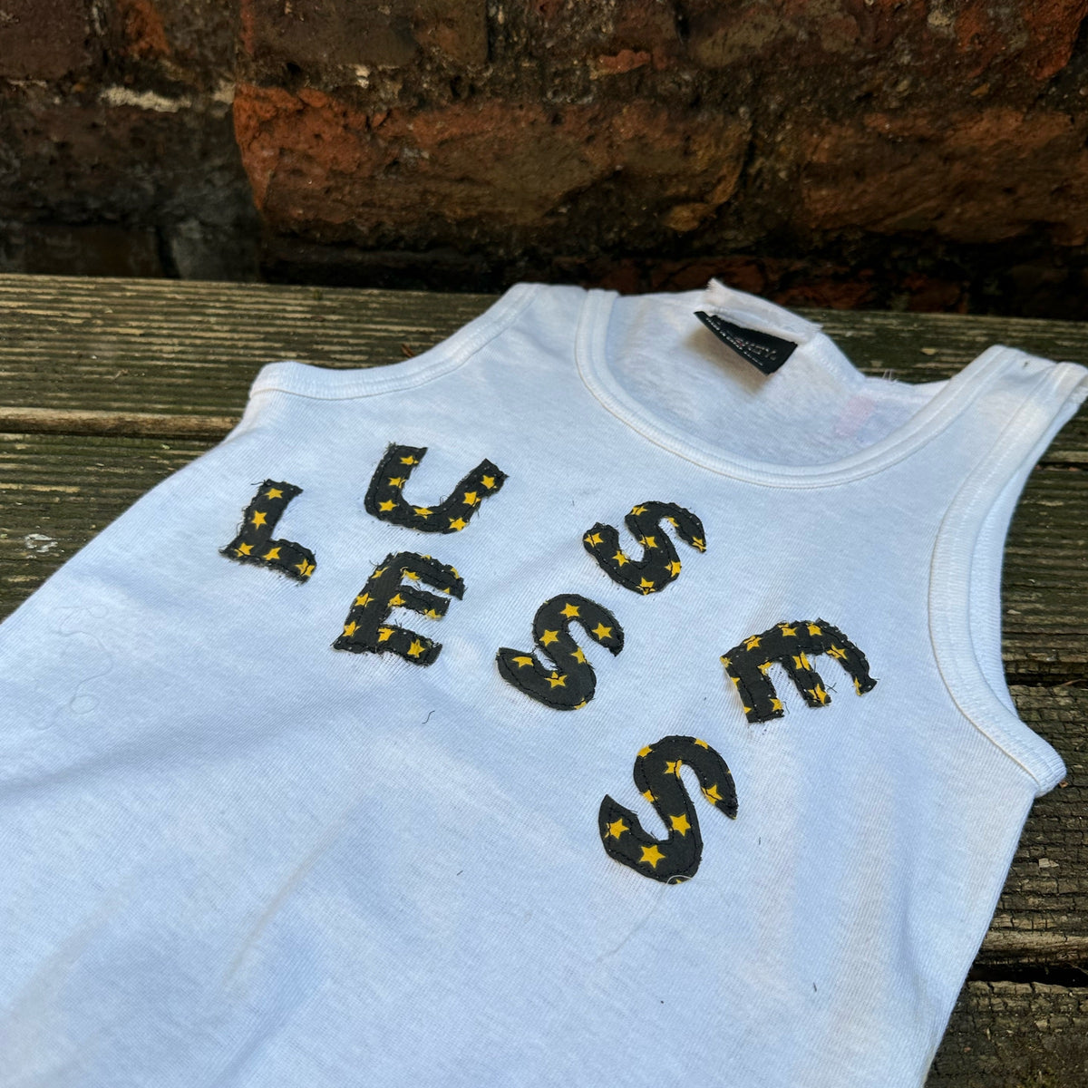 *NEW* White Tank Appliqué Logo
