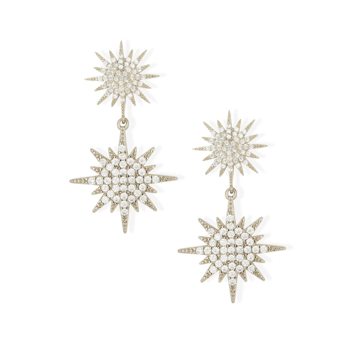 Elsa Star Earrings Silver