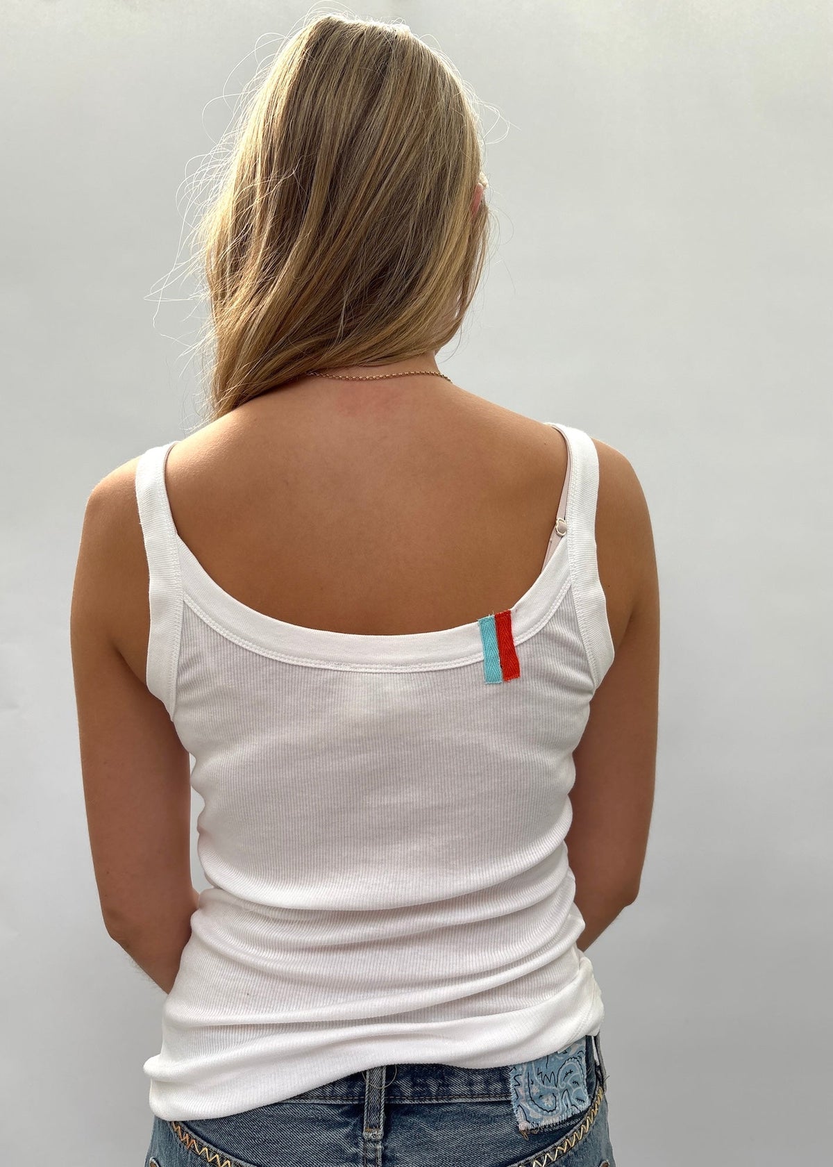 093. Embroidered Vest Top
