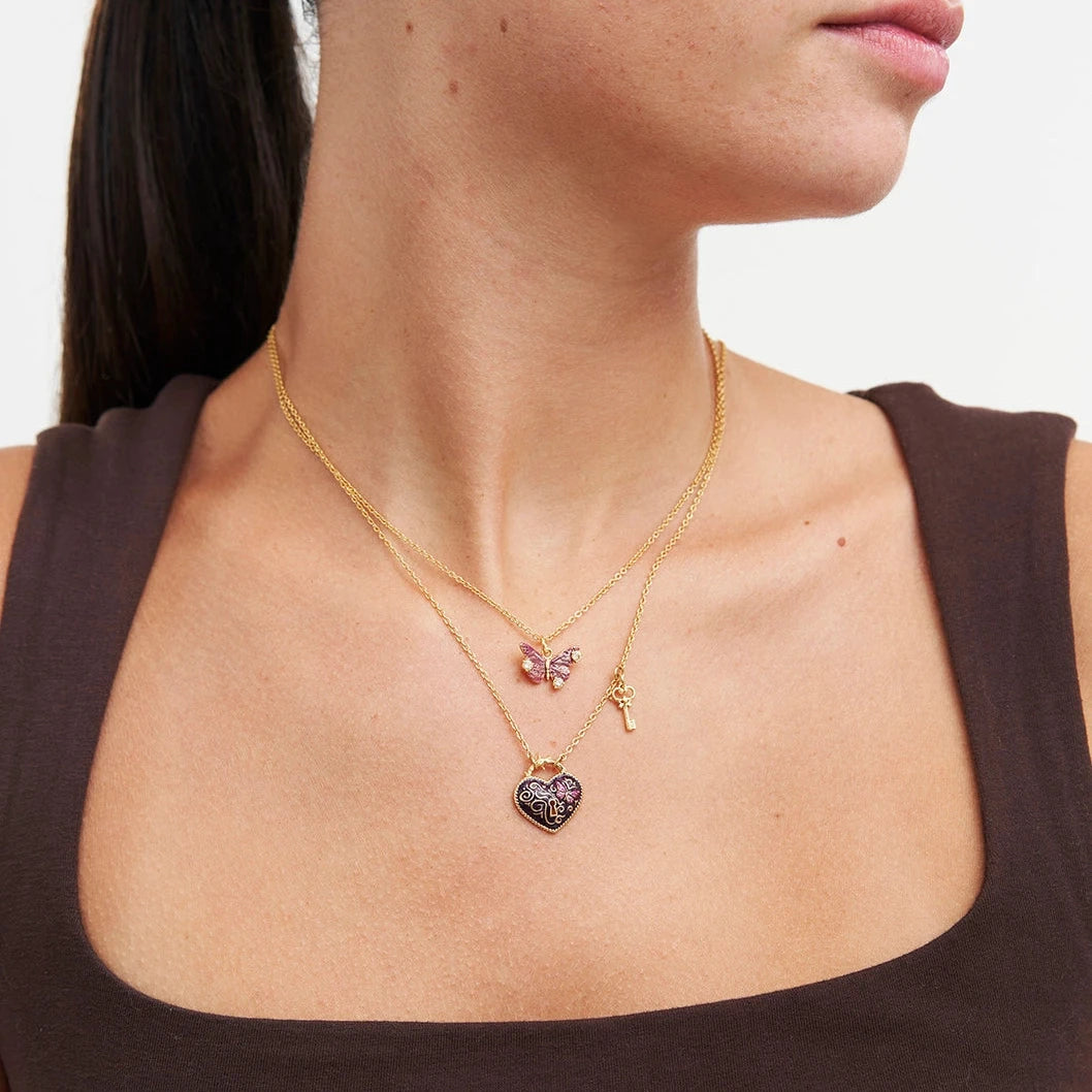 Eve Heart Lock & Key Necklace