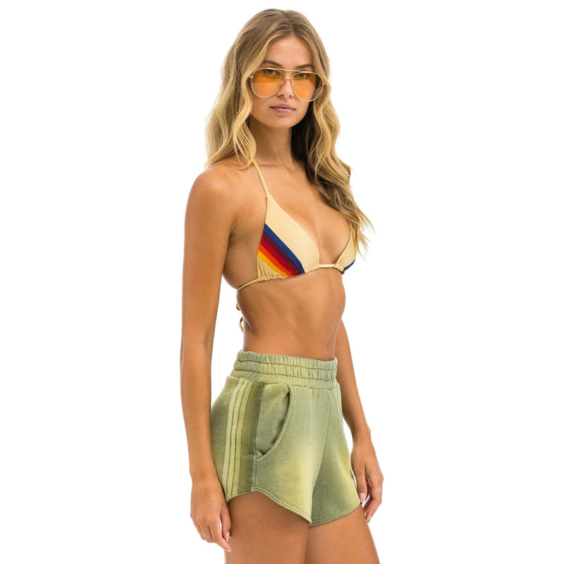 5 Stripe Club Short Faded Army