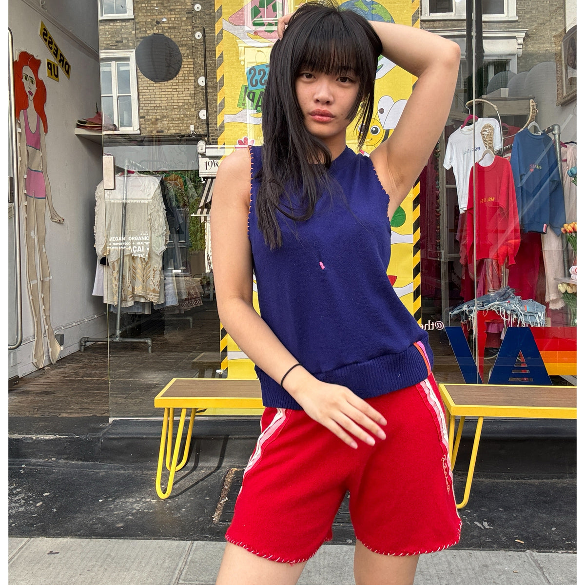 Useless Upcycled Blue Cashmere Tank