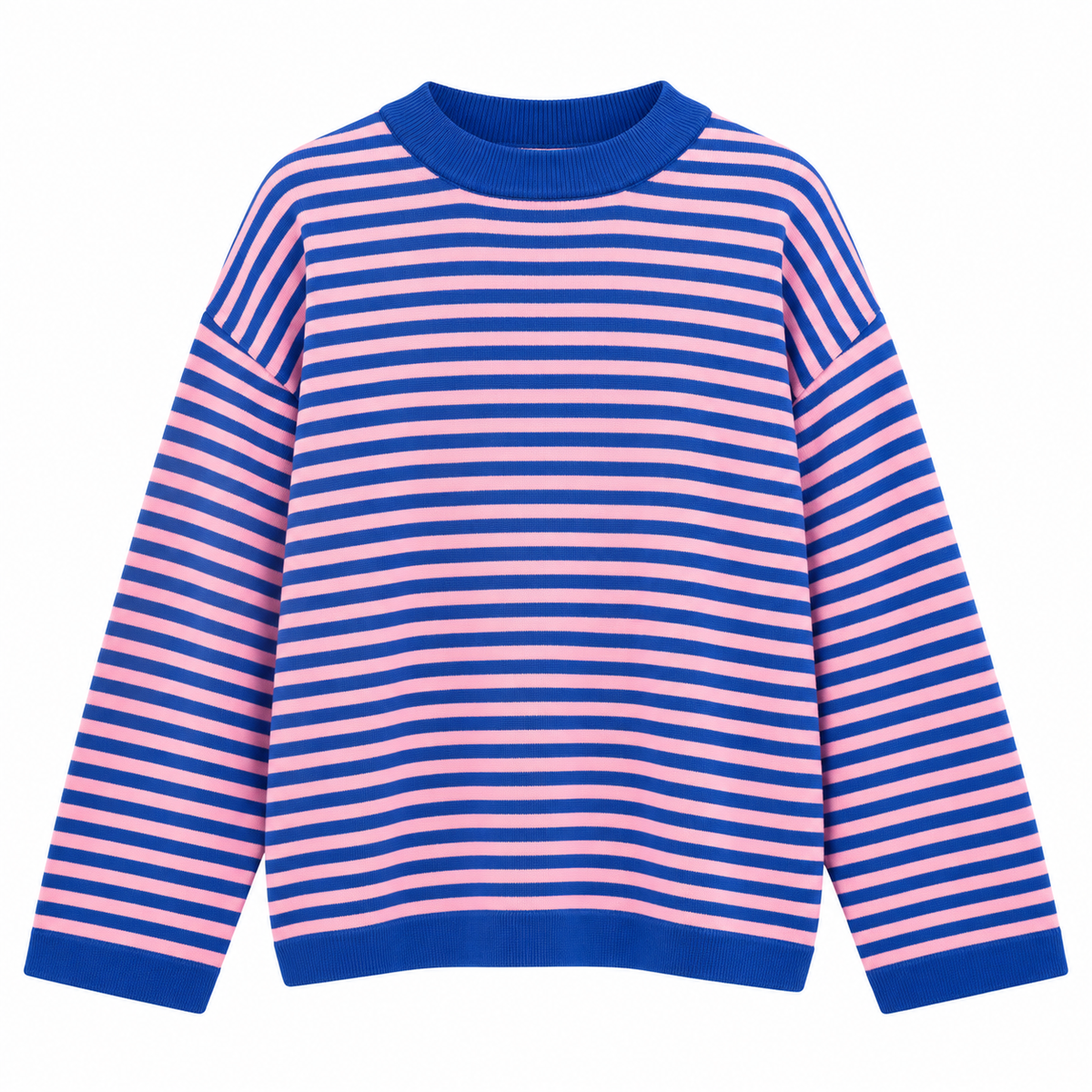 Stripe Jumper Royal Blue/Pink