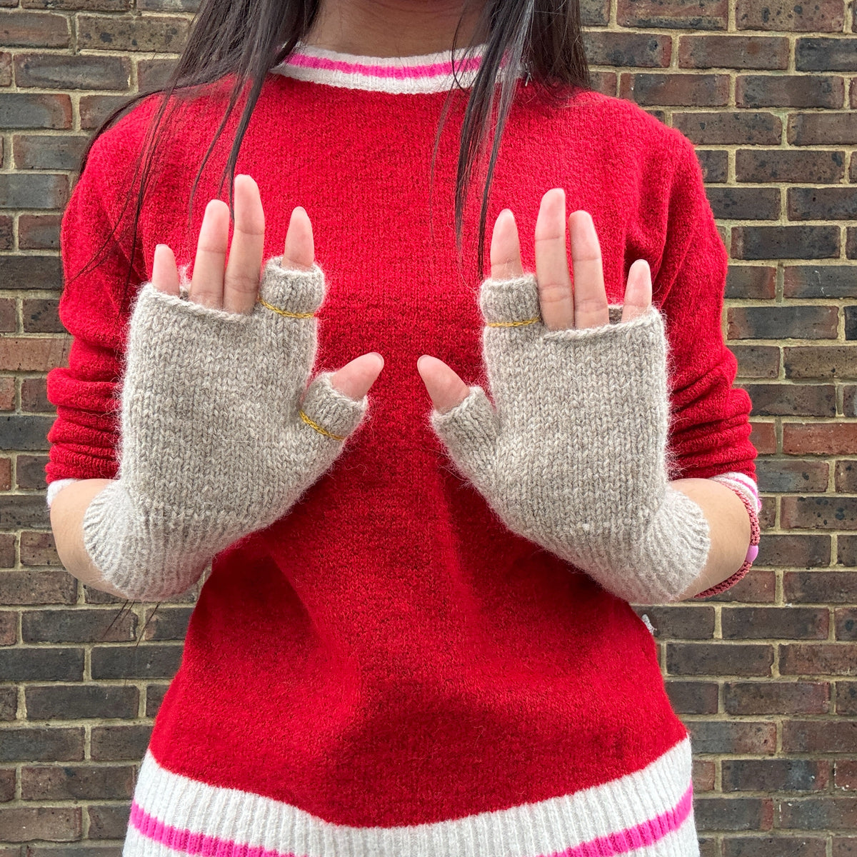 Ring Mittens Natural