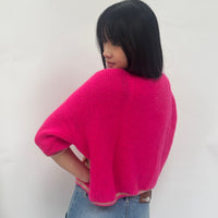 *NEW STYLE* Fuchsia Short Sleeve Cardi