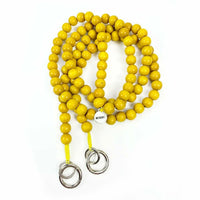 Sun Yellow Beaded Phone Cord