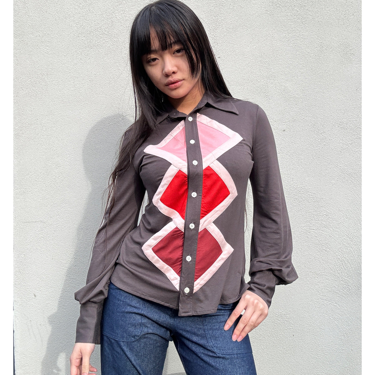 Diamond Shirt Chocolate Brown