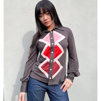 Diamond Shirt Chocolate Brown