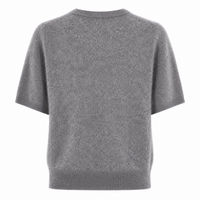 Amaya Brushed Cashmere Jumper Heather Grey