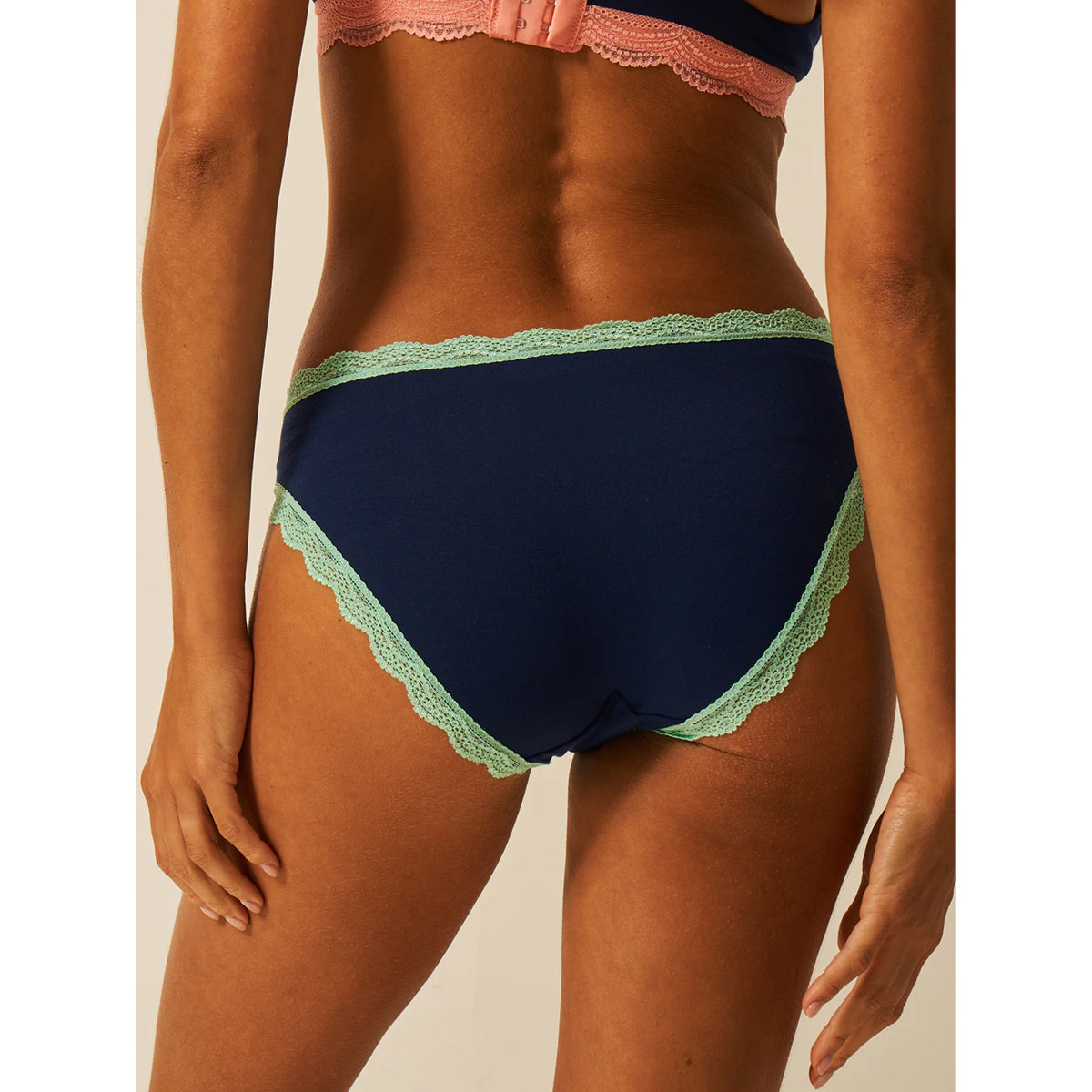 Stripe & Stare Navy Neon Pastel Knicker Box