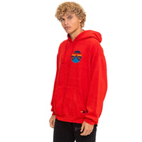 All Seasons Circle Pullover Hoodie Relaxed Flash Red