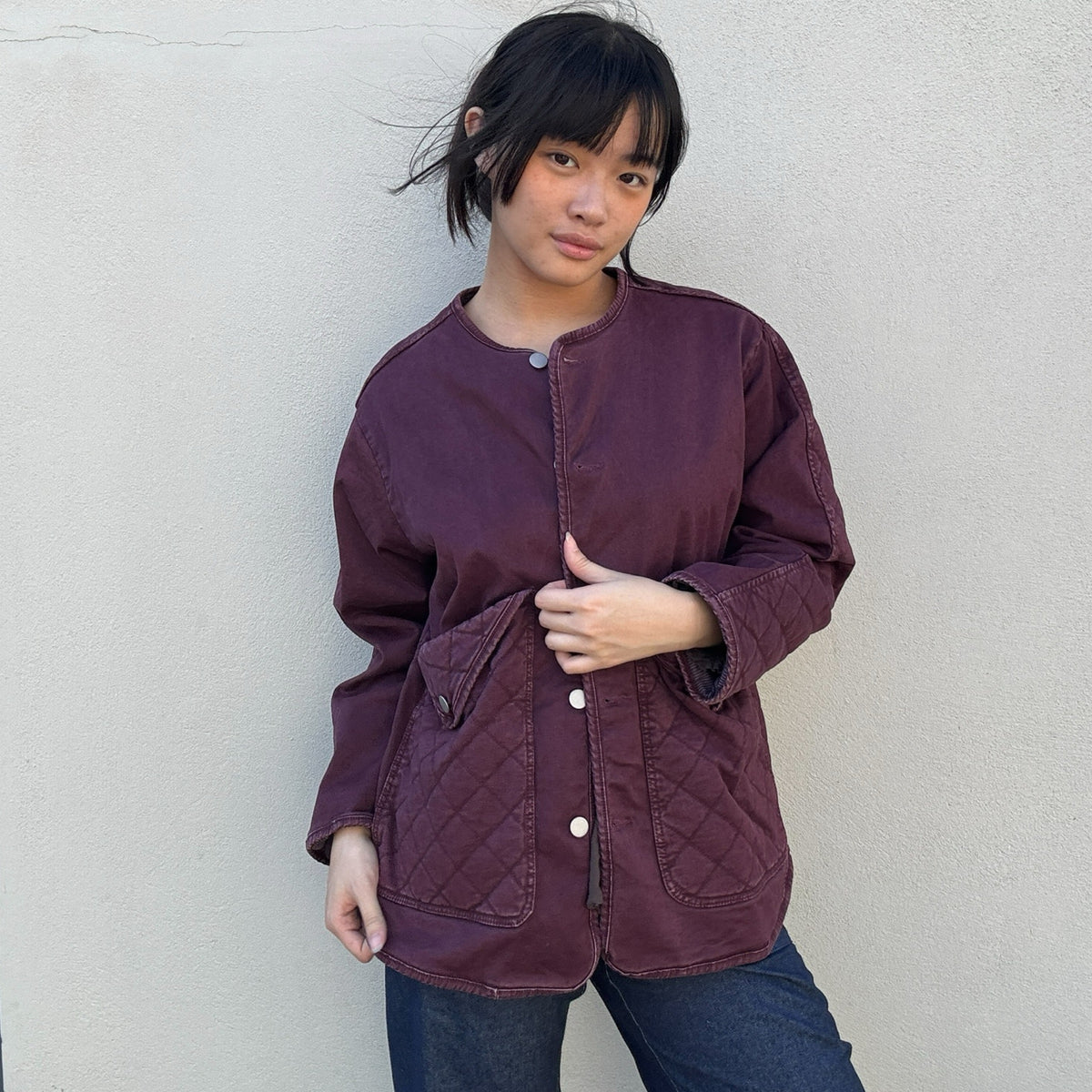 *NEW SEASON* Johanna Jacket Washed Aubergine