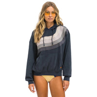 *NEW STYLE* Wave Stripe Pullover Hoodie Charcoal