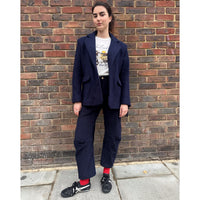 *NEW COLOUR* Cord Barrel Pant Navy