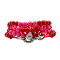 Pink/Red Beaded Phone Cord