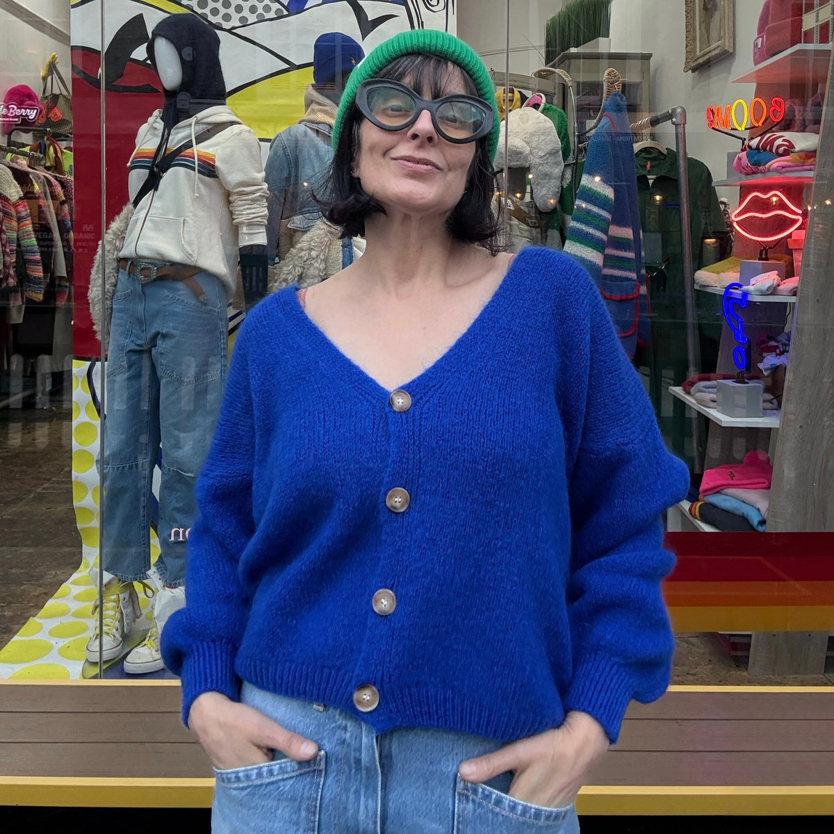 *NEW STYLE* Klein Blue Button-up Cardi