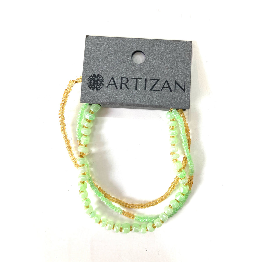 Artizan Lizzi Trio Bracelet Spring Green