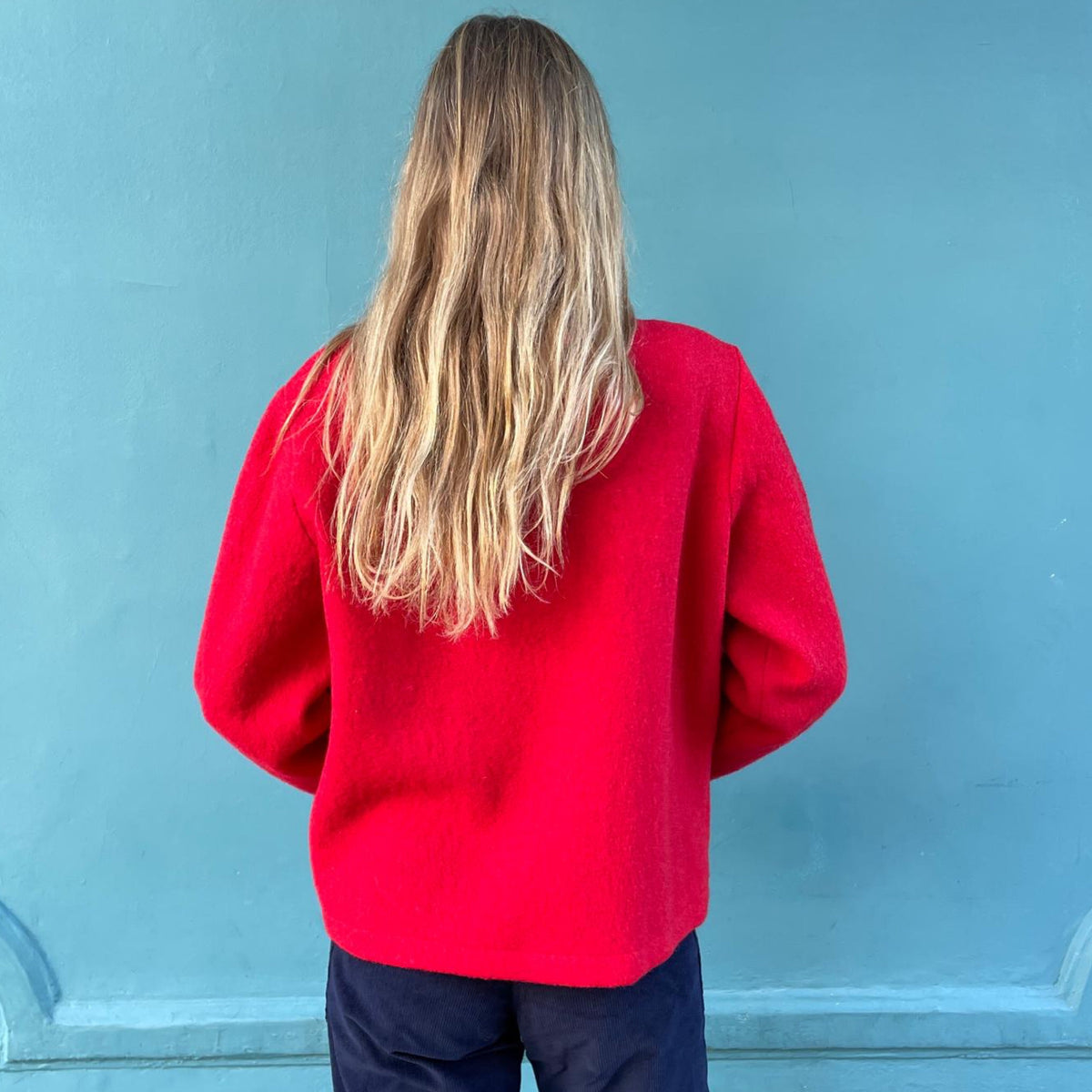 *NEW STYLE* Red Wool Workwear Jacket