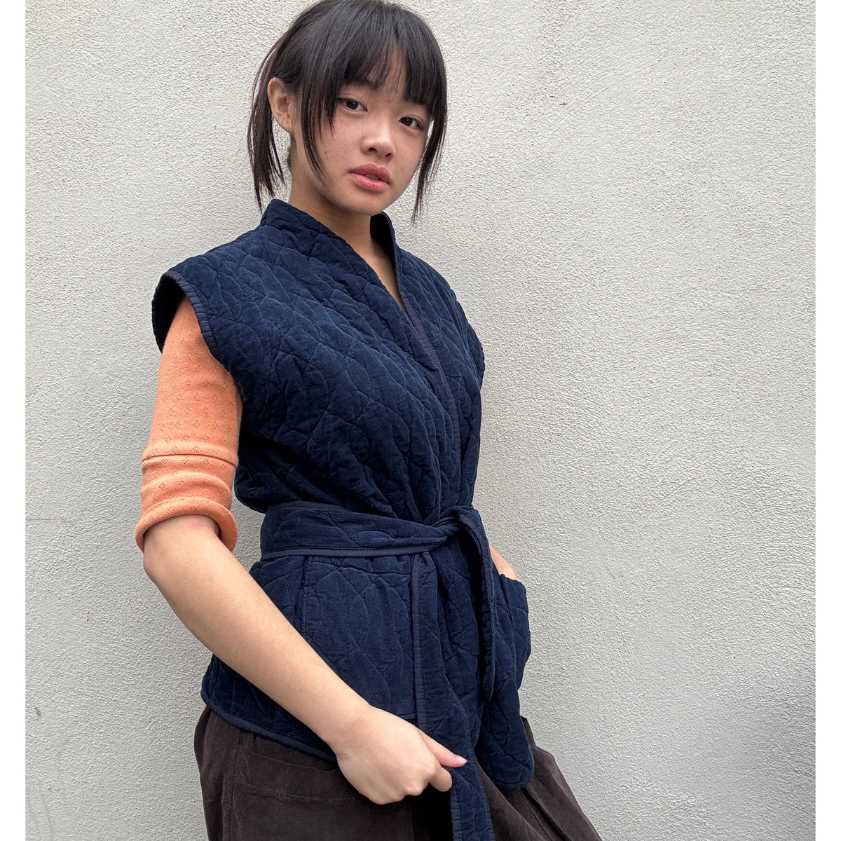 *NEW* Johanna Babycord Gilet Navy