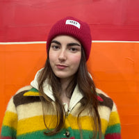 *BACK IN STOCK* Angora Beanie Dark Red