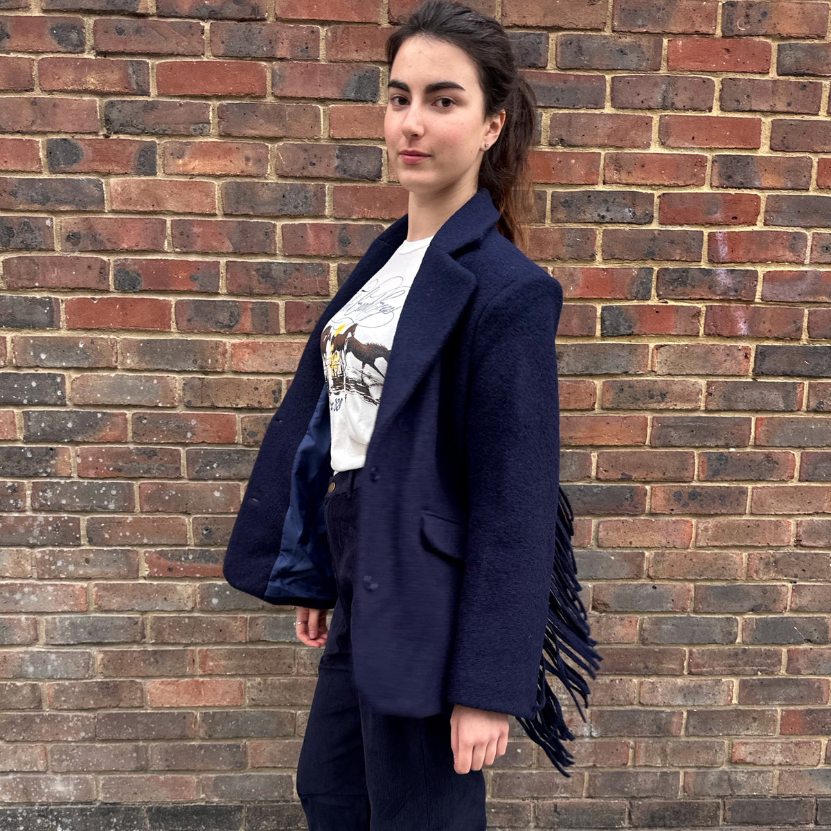 *NEW STYLE* Fringe Jacket Navy