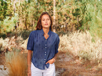 *PRE ORDER* Frani Embroidered Top Cobalt