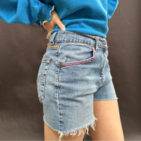 *NEW* Zig Zag Levi's Cut Offs with Useless Chain Stitch