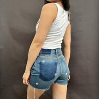 *NEW* Zig Zag Levi's Cut Offs with Embroidered Daisies