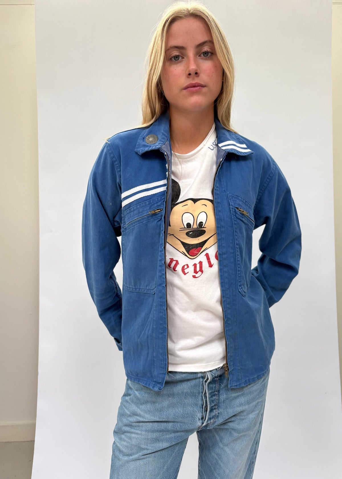 105. French Workwear Jacket with Stripes