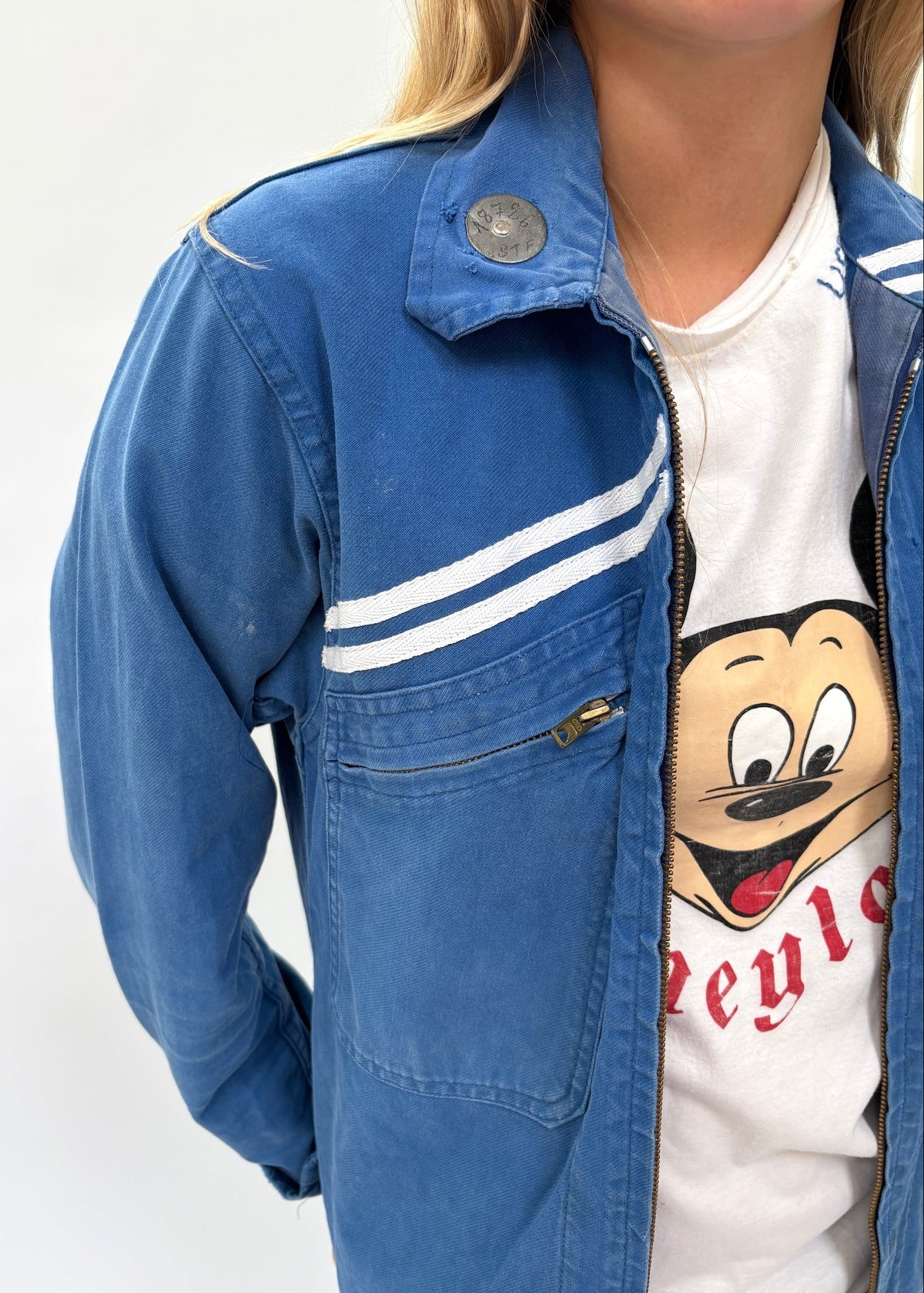 105. French Workwear Jacket with Stripes