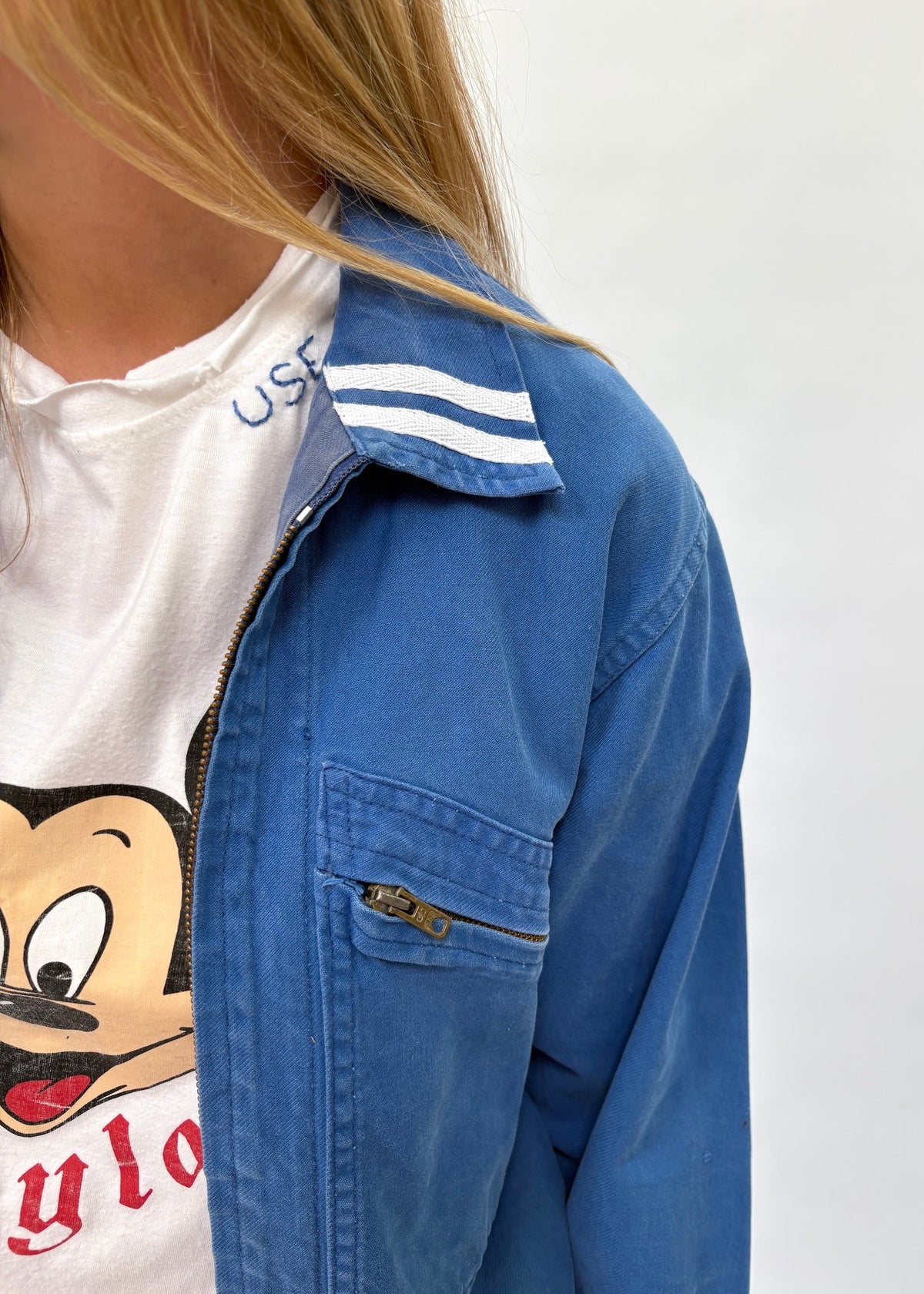 105. French Workwear Jacket with Stripes