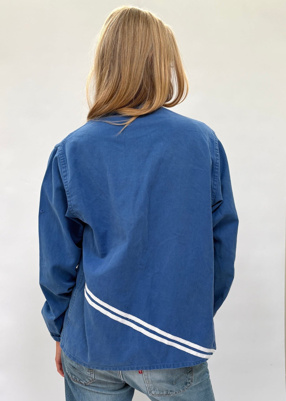 105. French Workwear Jacket with Stripes