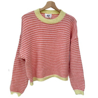 Pink Stripe Knitted Jumper