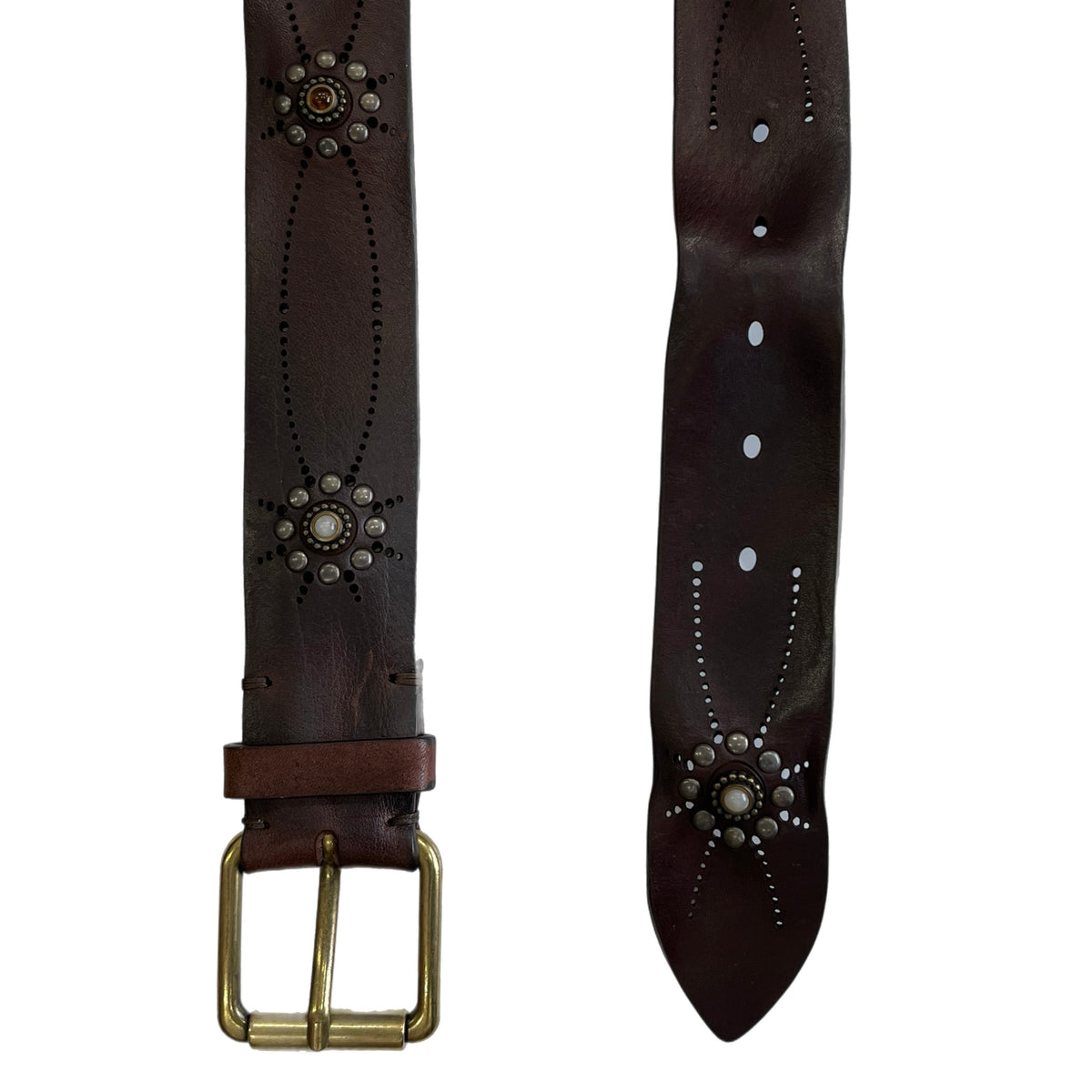 *NEW* Post & Co Leather Studded Belt T.Moro