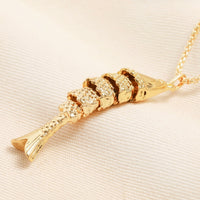 Chunky Fish Pendant Necklace