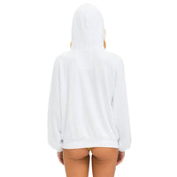 AV Logo Pullover Hoodie Relaxed White