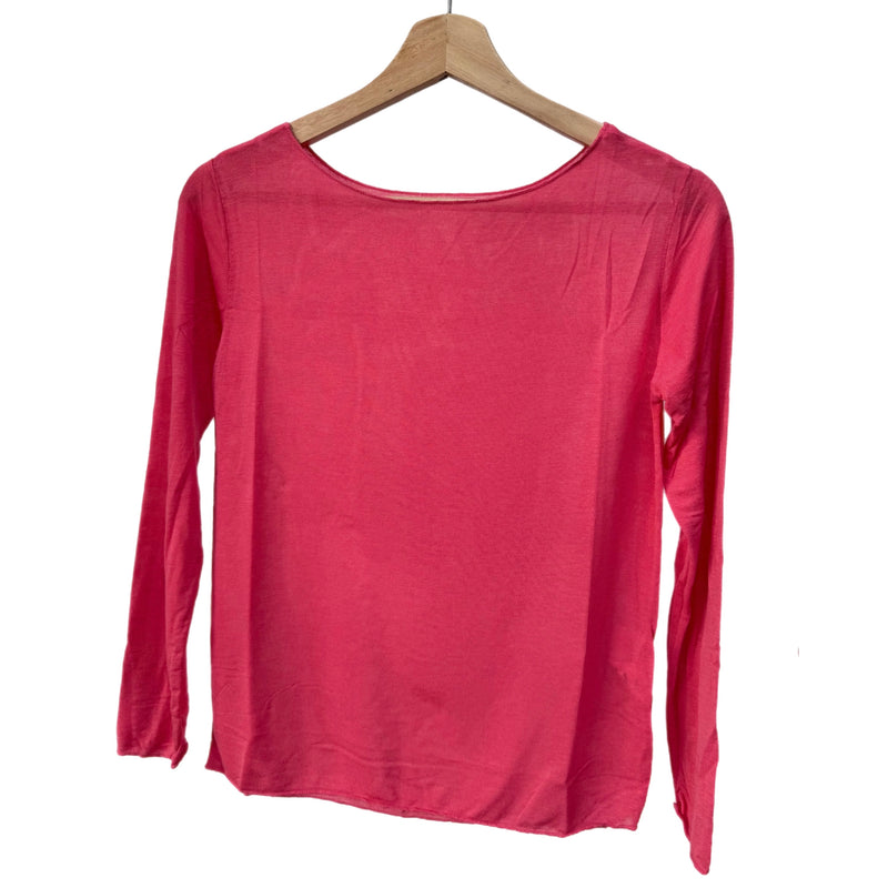 Coral Cashmere Layer Top