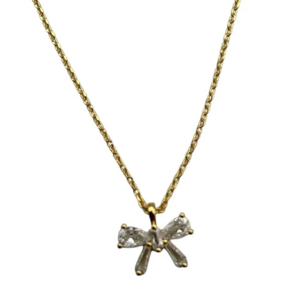 Sparkle Bow Necklace