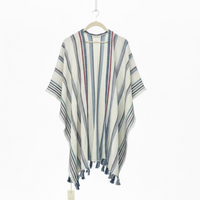 *NEW* Multi Blue Stripe embroidered Cover-up