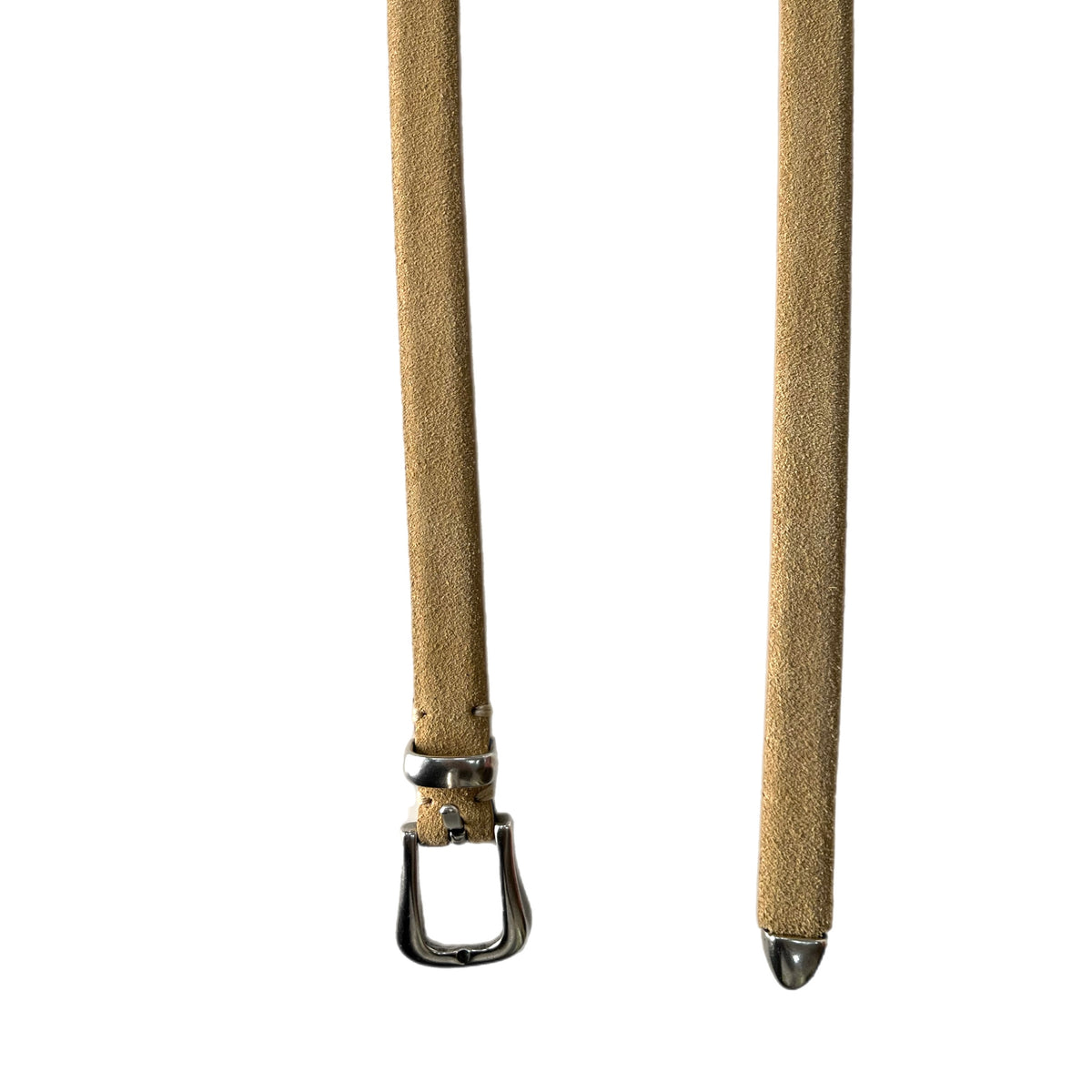 *NEW* Post & Co Thin Suede Belt Canapa