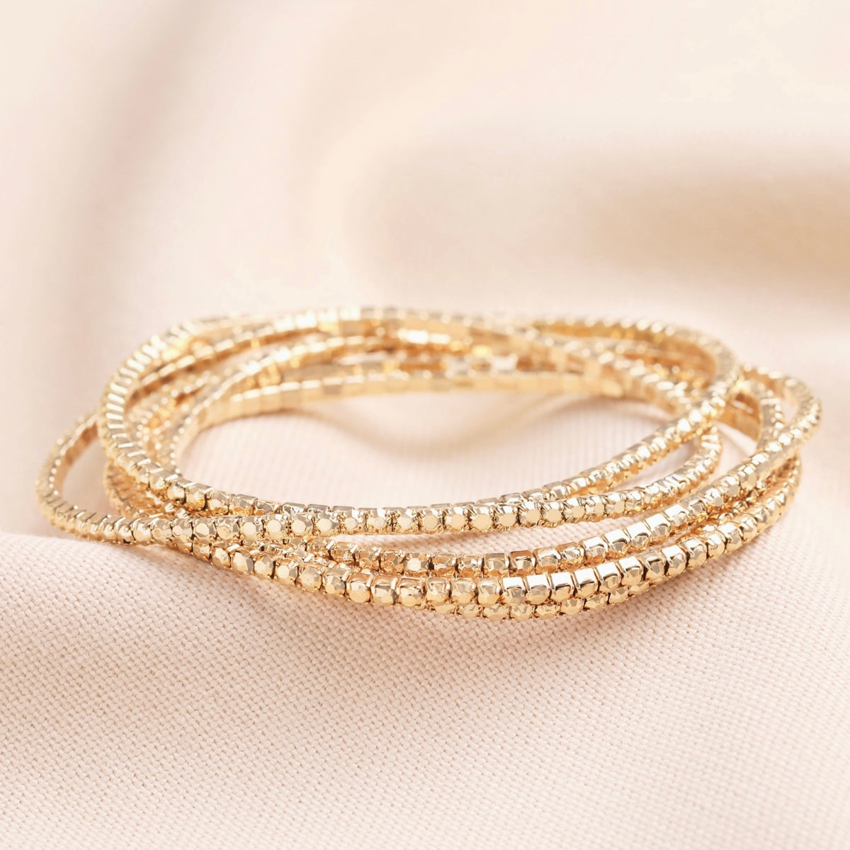 Gold Multi Layer Tennis Bracelets