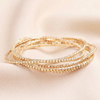 Gold Multi Layer Tennis Bracelets