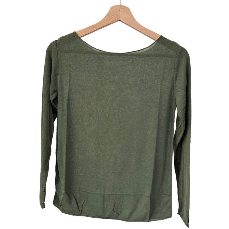 Khaki Cashmere Layer Top