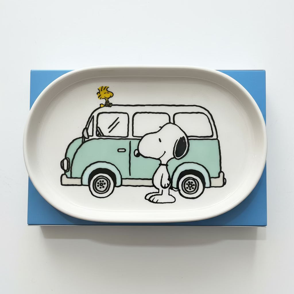 Snoopy Happy Camper Oval Trinket Dish