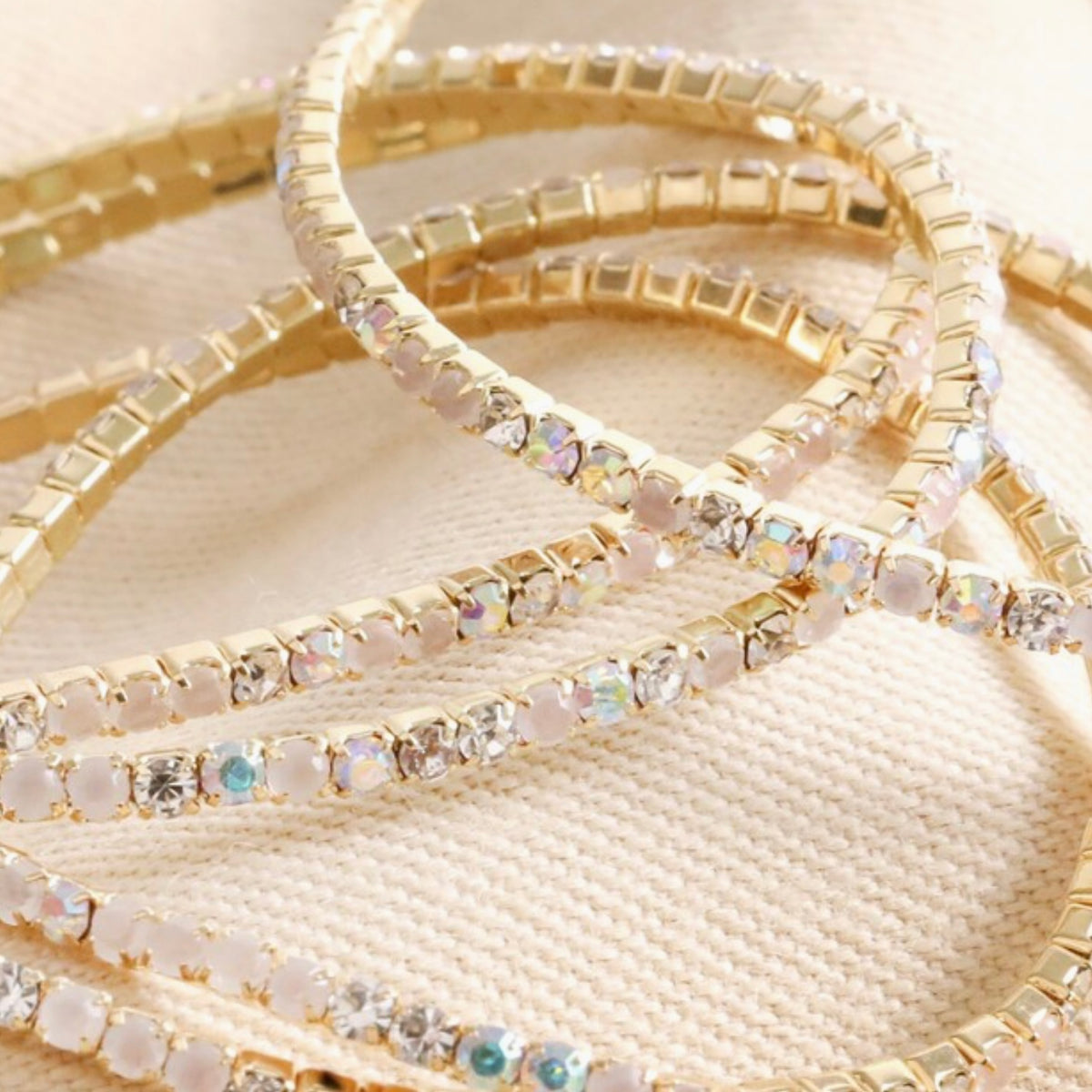 Crystal Tennis Bracelets Diamanté