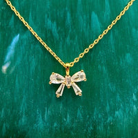 Sparkle Bow Necklace