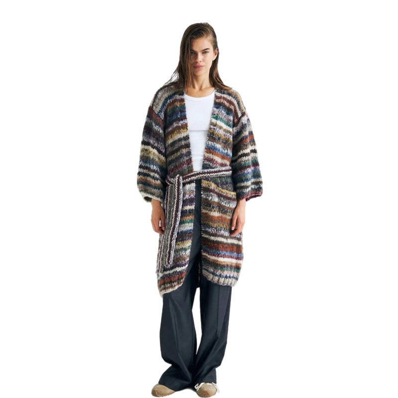 Florence with Belt Dark Multi