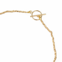 Gold Crystal Charm Necklace
