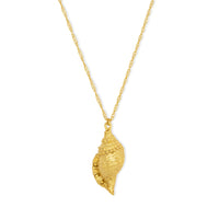 Gold Conch Shell Necklace