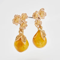 Golden Pear Drop Gold Earrings